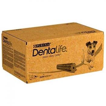 PURINA Dentalife Snacks Dentales para Perros de Raza Pequeña (7-12 kg) - Pack Ahorro de 108 Barritas (36 x 49 g)