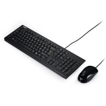 Conjunto de Teclado y Ratón ASUS U2000 Negro con Conexión por Cable para Windows 11