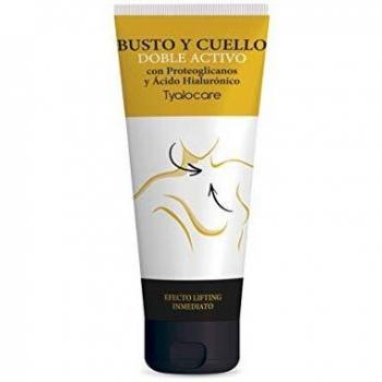 Tyalocare Busto y Cuello Doble Activo - Crema Hidratante y Reafirmante de la Zona del Escote para Un Efecto Rejuvenecedor, Blanco, 225 Mililitros