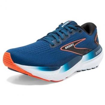 Brooks Glycerin 21 Wide Men's Running Shoes - Dark Blue/Orange - Size 44.5