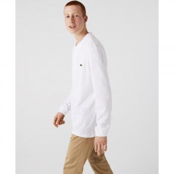 Lacoste Pique White Long Sleeve Polo Shirt L1312, Colour: White, Size: 2XL (UK Size XXL), Male
