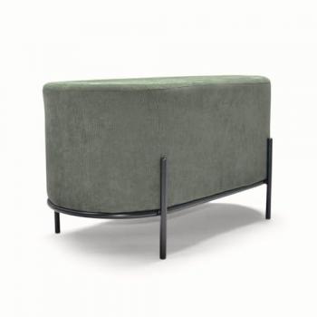 Puf Ovalado de Pana Lipsia Velvet
