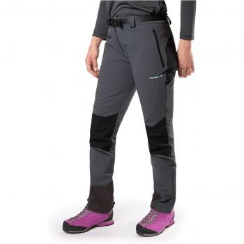 Pantalón largo Trangoworld Uhsi Extreme KB gris negro mujer - M