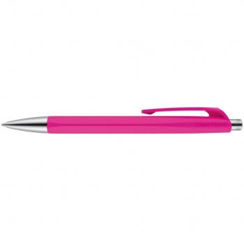 boligrafo caran d-ache 888 infinite cuerpo plastico puntera y pulsador metalicos recargable fucsia purple