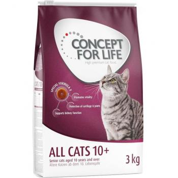 Concept for Life All Cats 10+ pienso para gatos senior - 3 kg