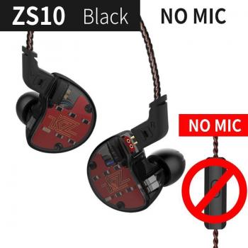 Auriculares KZ ZS10 con tecnología híbrida 4BA + 1DD, in-ear deportivos, cancelación de ruido y bajos HIFI para juegos y teléfono