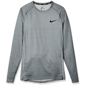 NIKE M NP Top LS Tight Camiseta de Manga Larga, Hombre, Smoke Grey/lt Smoke Grey/Black, XL