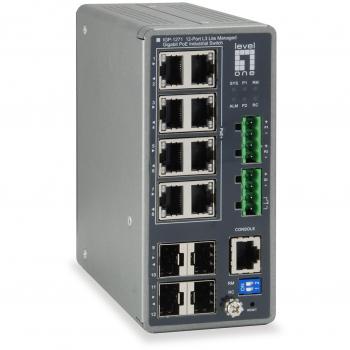 LevelOne IGP-1271 L3 Lite Managed Gigabit Switch with 8 PoE+ Ports