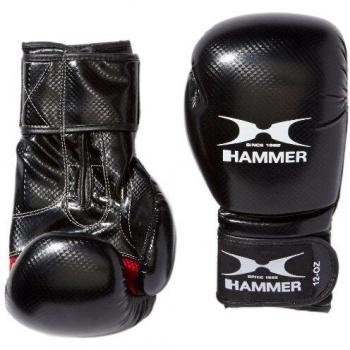 Guantes de Boxeo Hammer X-Shock 12 OZ - PU Negro/Rojo