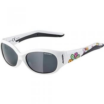 ALPINA Sonnenbrille Line Flexxy Gafas para Deportes al Aire Libre, Bebé-Niños, White Flower, Talla única