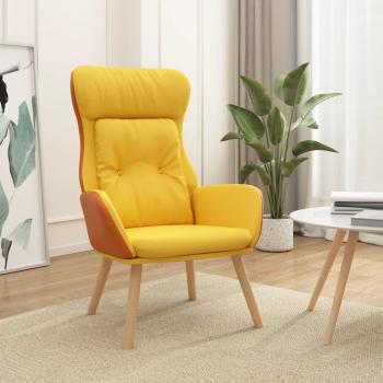 Sillón de Relax Mostaza en Tela y PVC