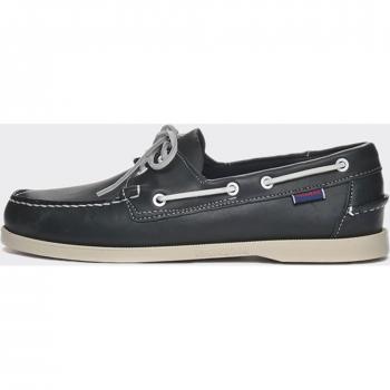 Sebago Men's Blue Leather Docksides Boat Shoes