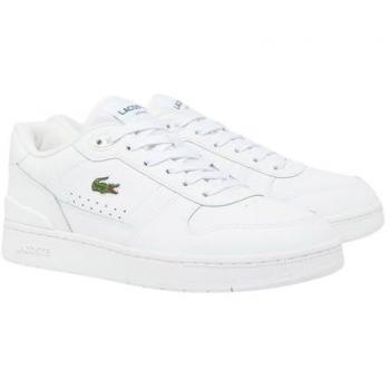 Zapatillas Lacoste T-Clip Set Crocodile Ortholite blancas para mujer - 38