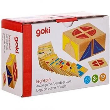 Goki- Juego de Puzzle, Kubus, Multicolor