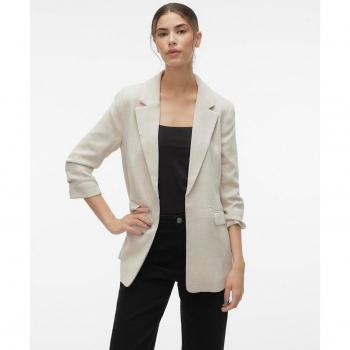 Blazer de mujer Vero Moda Frida 3/4 Regular Fit Melange Avena
