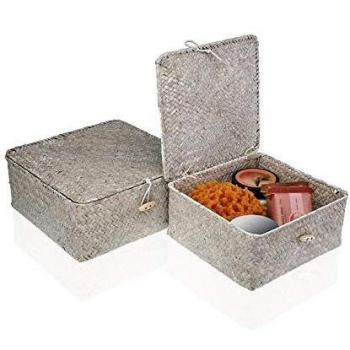 SET 2 CESTAS C/TAPA marca VERSA