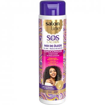 SALON LINE ACONDICIONADOR SOS CACHOS - MEZCLA DE ACEITES 300ML