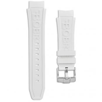 Correa para Reloj Bobroff BFSTB Blanco con diseño elegante, material de alta calidad, compatible con relojes analógicos y de cuarzo, ancho de 21mm