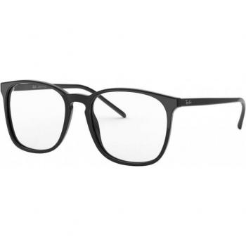 Ray-Ban RX5387F Asian Fit 2000 Unisex Square Black Eyeglasses