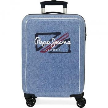 Pepe Jeans Maleta de Cabina Digital Dash Rígida 55cm Denim 34L
