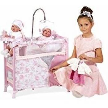 Muñecas Arias- Cuna Cambiador Armario, Multicolor