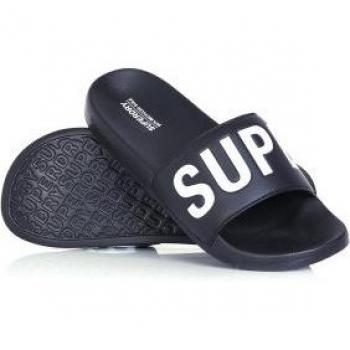 Chanclas Core Vegan Pool Slide para hombre en color marino de Superdry