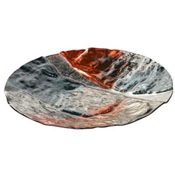 Centro de Mesa Cristal Elegante 38x38x6 cm - Decoración para el Hogar Adda Home