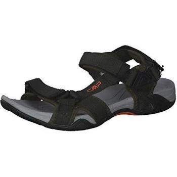 CMP Hamal Men's Hiking Sandals - Dark Grey/Light Grey/Khaki, Size 47