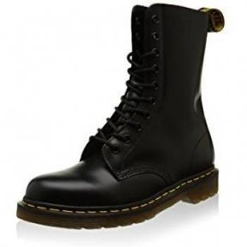 Dr. Martens 1490 Smooth Leather Ankle Boots for Men - Black, Size 41