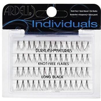 Set de Pestañas Postizas Individuales Ardell Duralash Long Black - 56 Unidades, con nudo