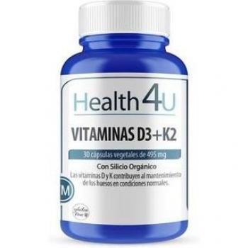 Health 4U Vitaminas D3 + K2 30 cápsulas vegetales