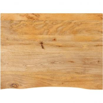 Sobremesa Alive Edges Tablero de mesa 80x60x2,5 cm en madera maciza de mango con borde natural color marrón