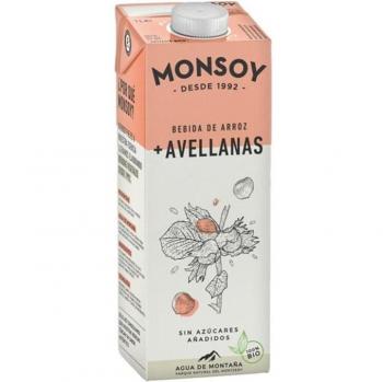 Monsoy Bebida de Arroz y Avellanas Orgánica 1 Litro