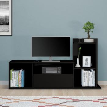 Mueble para TV Hommemaia Sumatra negro 120x30x30/65 cm