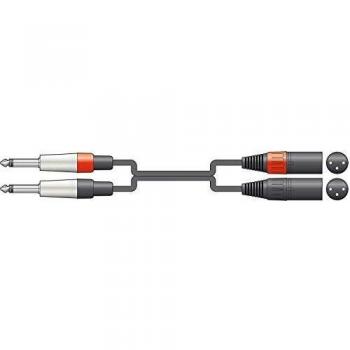 chord 26J-2XM600 6 m 2 x 6.3 mm Mono Jack to 2 x XLRM Lead