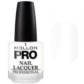 Esmalte de uñas Mollon Pro Hardening Nail Lacquer Color 001 Pure White 15ml