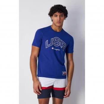 Camiseta Champion Crewneck Hombre Azul