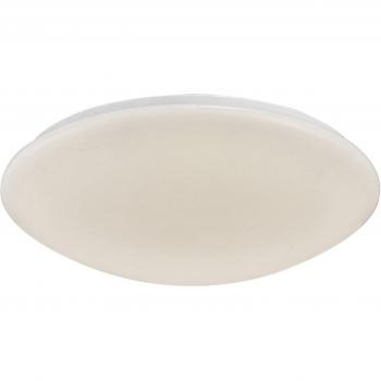 Plafón Helios blanco 1 bombilla 14cm, Lámpara de techo led empotrada, 500 mm, redonda, 30 w, 1800 lm, Blanco 4000 k