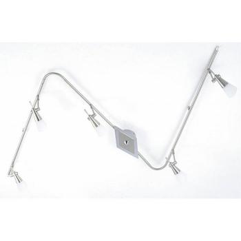 Diama Flexi G9 5 Bombillas Níquel/Cromo Pulido/ Vidrio Opalino