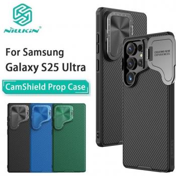 NILLKIN Magnetic CamShield Case for Samsung Galaxy S25 Ultra with Anti-Drop Airbags and Lens Protection
