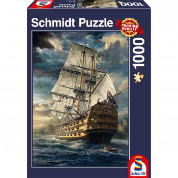 Puzzle Schmidt Spiele - Segel puesto, 1000 piezas