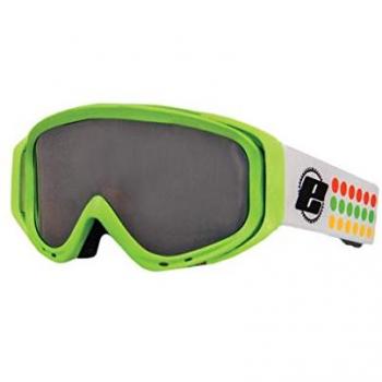 Máscara de esquí Eassun Robin verde fluor con lente plata para niños