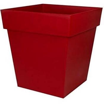 Maceta EDA Tuscan Rojo Cuadrado Cuadrada Ø 50 cm