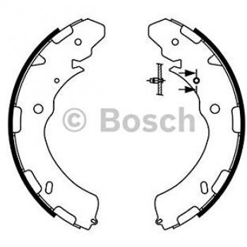 BOSCH 0 986 487 758 kit de montaje de zapatas de freno