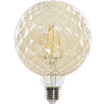 Bombilla LED Ambar de Cristal con 4W de Potencia y 450 lm de Luminosidad