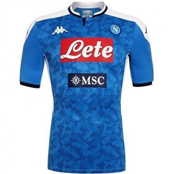 SSC Napoli Camiseta de primera equipación temporada 2019/2020, Azul, L
