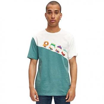 Camiseta Hydroponic South Park 22506-02 Downhill Blanca/Jade de Manga Corta