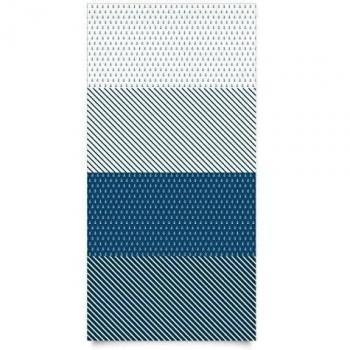 Your Design, Azul, Blanco - Maritimes ancla y rayas - Juego decorativo pantalla, diseño pantalla para manualidades DIY, protector de pantalla,, madera pantalla, cristal pantalla, metro, plástico vidrio, 200 x 100 cm