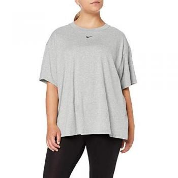 NIKE W NSW Essntl SS Boyft Plus Camiseta, Mujer, Gris