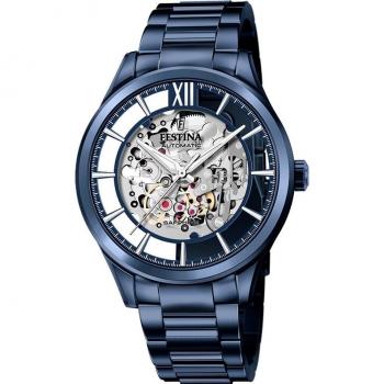 Reloj Festina F20631/1 Automatic Skeleton para Hombre con Esfera Azul y Caja de Acero Inoxidable 316L